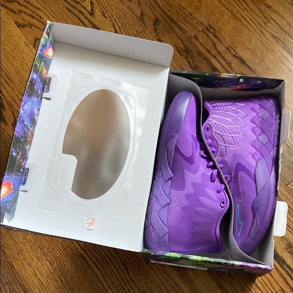 Puma Queen City MB 1 M.E.L.O Purple Basketball Sneakers